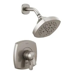 Click here to see Delta T17276-SS Delta Stryke Monitor 17 Series 5-Setting H2Okinetic Shower Faucet with Volume Control, Two Handles, 1.75 GPM, Lever Handles, Stainless - T17276-SS