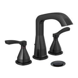 Click here to see Delta 357766-BLMPU-DST Delta Stryke Matte Black Lavatory Faucet for 4