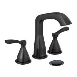 Click here to see Delta 35776-BLMPU-DST Delta Stryke Matte Black Lavatory Faucet for 4