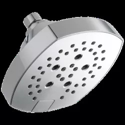Click here to see Delta 52663 Delta H2Okinetic Five-Setting Shower Head with Push Button Diverter, 1.75 GPM, Chrome - 52663