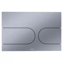 Click here to see Toto YT970#SS TOTO Dual Flush Round Push Button Plate for Select DuoFit In-Wall Tank Unit, Stainless Steel - YT970#SS