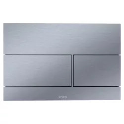 Click here to see Toto YT980#SS  TOTO YT980#SS Dual Flush Push Button Plate for Select DuoFit In-Wall Tank Unit - Stainless Steel 