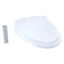 Click here to see Toto SW3044AT40#01 TOTO S500e WASHLET+ and Auto Flush Ready Electronic Bidet Toilet Seat with EWATER+ and Classic Lid, Elongated, Cotton White - SW3044AT40#01