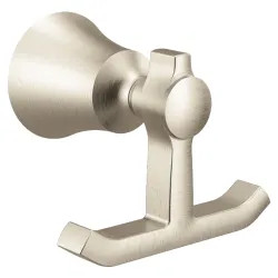 Click here to see Moen YB0303BN Moen YB0303BN Flara Double Robe Hook - Brushed Nickel
