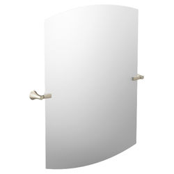 Click here to see Moen YB0392BN Moen Flara Series Corrosion Resistant Mirror, Brushed Nicked - YB0392BN