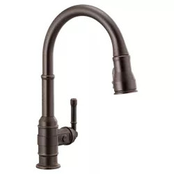 Click here to see Delta 9190-RB-DST Delta Broderick Single Handle High Arc Pull-Down Kitchen Faucet, Venetian Bronze - 9190-RB-DST