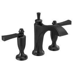 Click here to see Delta 3556-BLMPU-DST Delta Dorval Widespread Lavatory Faucet, 4