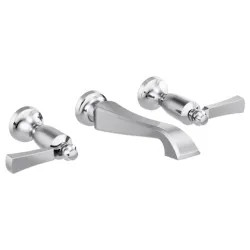 Click here to see Delta T3556LF-WL Delta Dorval Wall-Mount Chrome Lavatory Faucet Trim for 8