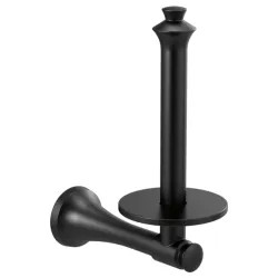 Click here to see Delta 756505-BL Delta 756505-BL Dorval Vertical Toilet Paper Holder, Matte Black