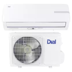 Click here to see Dial 12000-22S-115 Dial 12000-22S-115 Mini-Split Air Conditioning and Heating System, 22 SEER, 12000 BTU, 115V - Dial 80150