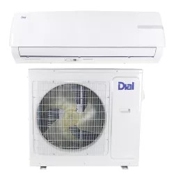 Click here to see Dial 18000HPC-19S-230 Dial 18000HPC-19S-230 Mini-Split Air Conditioning and Heating System, 19 SEER, 18000 BTU, 230V - Dial 80390 