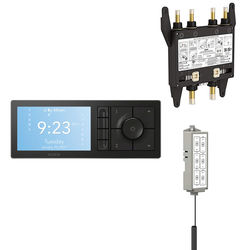 Click here to see Moen TS3304BL-KIT-BATTERY Moen TS3304BL-KIT-BATTERY U by Moen 4-Outlet Smart Shower System Controller w/ Rough-In Valve, Battery, Matte Black