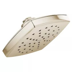 Click here to see Moen S6365EPNL Moen Voss 6in Single-Function Rainfall Shower Head, Square, Immersion Rainshower Technology, Eco-Performance, 1.75 GPM, Polished Nickel - S6365EPNL