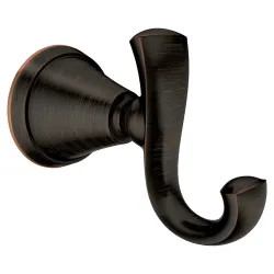 Click here to see Moen MY4803BRB Moen MY4803BRB Tiffin Robe Hook - Mediterranean Bronze