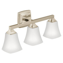 Click here to see Moen YB5163NL Moen Voss Three Globe Bath Light - Polished Nickel (YB5163NL)
