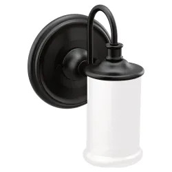 Click here to see Moen YB6461BL Moen YB6461BL Belfield One Globe Bath Light, Matte Black