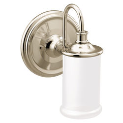 Click here to see Moen YB6461NL Moen YB6461NL Belfield One Globe Bath Light, Polished Nickel