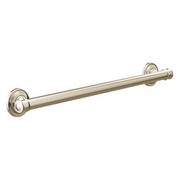 Click here to see Moen YG6424NL Moen Polished Nickel 24in Grab Bar for Belfield Collection, SecureMount Anchor, ADA-Compliant - YG6424NL