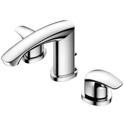 Click here to see Toto TLG09201U#CP TOTO GM Two-Handle Widespread Bathroom Sink Faucet with Metal Pop-Up Drain, Three-Hole, Lever Handles, 1.2 GPM, Polished Chrome - TLG09201U#CP