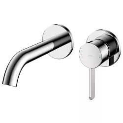 Click here to see Toto TLG11307U#CP TOTO GF Wall-Mount Single-Handle Bathroom Faucet with COMFORT GLIDE Technology, Lever Handle, Two-Hole, 1.2 GPM, Polished Chrome - TLG11307U#CP