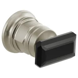 Click here to see Brizo HK5876-NKBC Brizo Invari Wall-Mount Handle Kit with Black Crystal Knob, ADA, Brilliance Luxe Nickel - HK5876-NKBC
