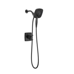Click here to see Delta T17264-BL-I Delta Ashlyn Monitor 17 Series Two-In-One In2ition Shower Faucet with Volume Control, Two Handles, 1.75 GPM, Lever Handles, Matte Black - T17264-BL-I