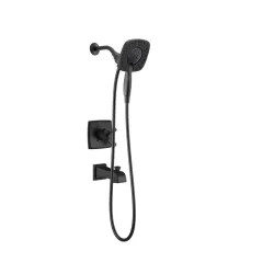Click here to see Delta T17464-BL-I Delta Ashlyn Monitor 17 Series Two-Handle Tub/Shower Faucet with Two-In-One In2ition Shower, 1.75 GPM, Lever Handles, Matte Black - T17464-BL-I
