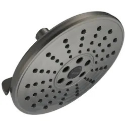 Click here to see Delta 52688-KS Delta H2OKinetic 3-Setting Raincan Shower Head, 1.75 GPM, Black Stainless - 52688-KS