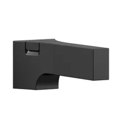 Click here to see Delta RP84412BL Delta Zura 7-1/4in Matte Black Wall-Mount Tub Spout with Pull-Up Diverter, Single Hole Installation, 1/2in-14 NPT Connection - RP84412BL