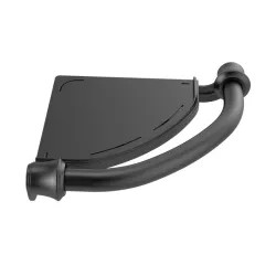 Click here to see Delta 41316-BL Delta Décor Assist Traditional Corner Shelf w/ Assist Bar, Matte Black - 41316-BL