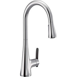 Click here to see Moen S7235 Moen Sinema Single Handle High Arc Pull-Down Kitchen Faucet, Chrome - S7235