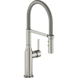Click here to see Elkay LKAV1061LS Elkay Avado Single Handle Semi-Pro Kitchen Faucet, Lustrous Steel - LKAV1061LS