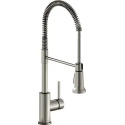 Click here to see Elkay LKAV2061LS Elkay Avado Single Handle Kitchen Faucet w/ Semi-Professional Spout, Lustrous Steel - LKAV2061LS