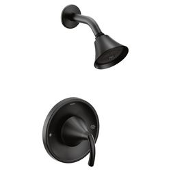 Click here to see Moen T2742EPBL Moen Glyde Posi-Temp Single-Handle Shower Faucet, One-Function, 1.75 GPM, Lever Handle, Eco-Performance, M-PACT, Matte Black - T2742EPBL