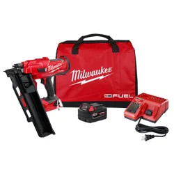 Click here to see Milwaukee 2744-21 Milwaukee 2744-21 M18 Fuel 21 Degree Framing Nailer Kit