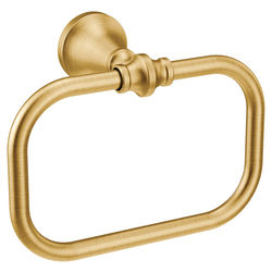 Click here to see Moen YB0586BG Moen YB0586BG CSI Colinet Towel Ring, Brushed Gold