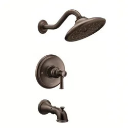 Click here to see Moen UT3313EPORB Moen Belfield M-Core 3-Series Tub/Shower Faucet with 1.75 Rainshower, 1-Function, Single Lever Handle, M-PACT, Immersion, Oil Rubbed Bronze - UT3313EPORB