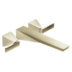 Click here to see Delta T5743-PNWL Delta Trillian Two-Handle Wall-Mount Tub Filler Trim, Lever Handles, ADA-Compliant, Polished Nickel - T5743-PNWL