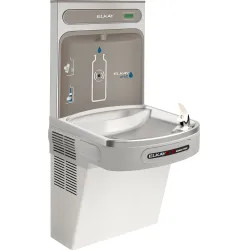 Click here to see Elkay EZO8WSLK Elkay EZO8WSLK Hands-Free Water Cooler w/ EZH2O Bottle Filler - 8 GPH, Non-Filtered, 115v, Light Gray