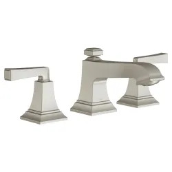 Click here to see American Standard 7455801.295 American Standard Town Square S 8-Inch Widespread Two-Handle Brushed Nickel Lavatory Faucet With Lever Handles, 1.2 GPM, WaterSense - 7455811.295
