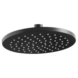 Click here to see American Standard 1660527.243 American Standard Studio S 8in Single-Spray Function Rain Showerhead with Easy Clean Spray Nozzles, 2.5 GPM, Matte Black - 1660527.243
