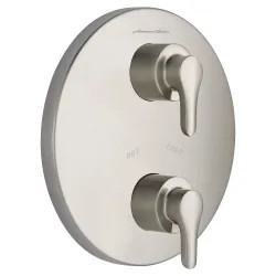 Click here to see American Standard T105740.295 American Standard Studio S Brushed Nickel Double-Lever Handle Thermostatic Valve Trim - T105740.295 