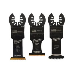 Click here to see Milwaukee 49-10-9001 Milwaukee OPEN-LOK 3-Piece Oscillating Multi-Tool All-Purpose Blade Variety Pack - 49-10-9001 