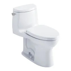 Click here to see Toto MS604124CUFRG#01 TOTO MS604124CUFRG#01 Ultramax II Elongated One-Piece Toilet  - Cotton White 