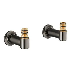 Click here to see Brizo T71764-BNX Brizo Wall Mount Tub Filler Unions with Dual Column Design, Brilliance Black Onyx - T71764-BNX