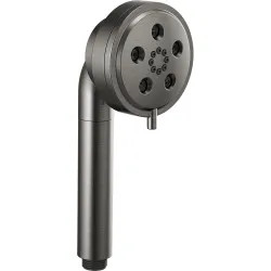 Click here to see Brizo RP101288SL Brizo Essential Multi-Function Handshower with Dual-Check Valve, 3-Setting, H2Okinetic, 1.75 GPM, Brilliance Luxe Steel - RP101288SL