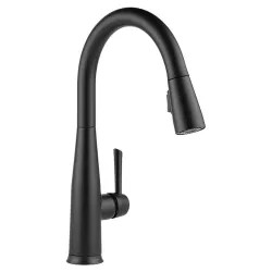 Click here to see Delta 9113TV-BL-DST Delta Essa VoiceIQ Single Handle Pull-Down Kitchen Faucet w/ Touch2O, Matte Black - 9113TV-BL-DST