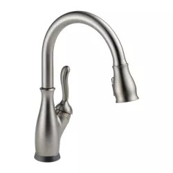 Click here to see Delta 9178T-SP-DST Delta Leland Pull-Down Kitchen Faucet, Single Handle, Touch2O, Diamond Seal, MagnaTite, 1.8 GPM, Spotsheld Stainless - 9178T-SP-DST