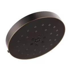 Click here to see Delta 52488-RB Delta 8in H2Okinetic Four-Setting Round Shower Head with UltraSoak, Wall-Mount, 1.75 GPM, Touch-Clean Nozzles, WaterSense,  Venetian Bronze - 52488-RB