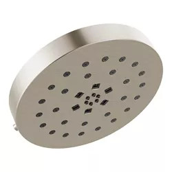 Click here to see Delta 52488-SS Delta 8in H2Okinetic Four-Setting Round Shower Head with UltraSoak, Wall-Mount, 1.75 GPM, Touch-Clean Nozzles, WaterSense, Stainless - 52488-SS